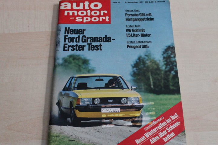 Deckblatt Auto Motor und Sport (23/1977)